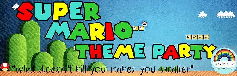 Super Mario Inspired Theme Party Package