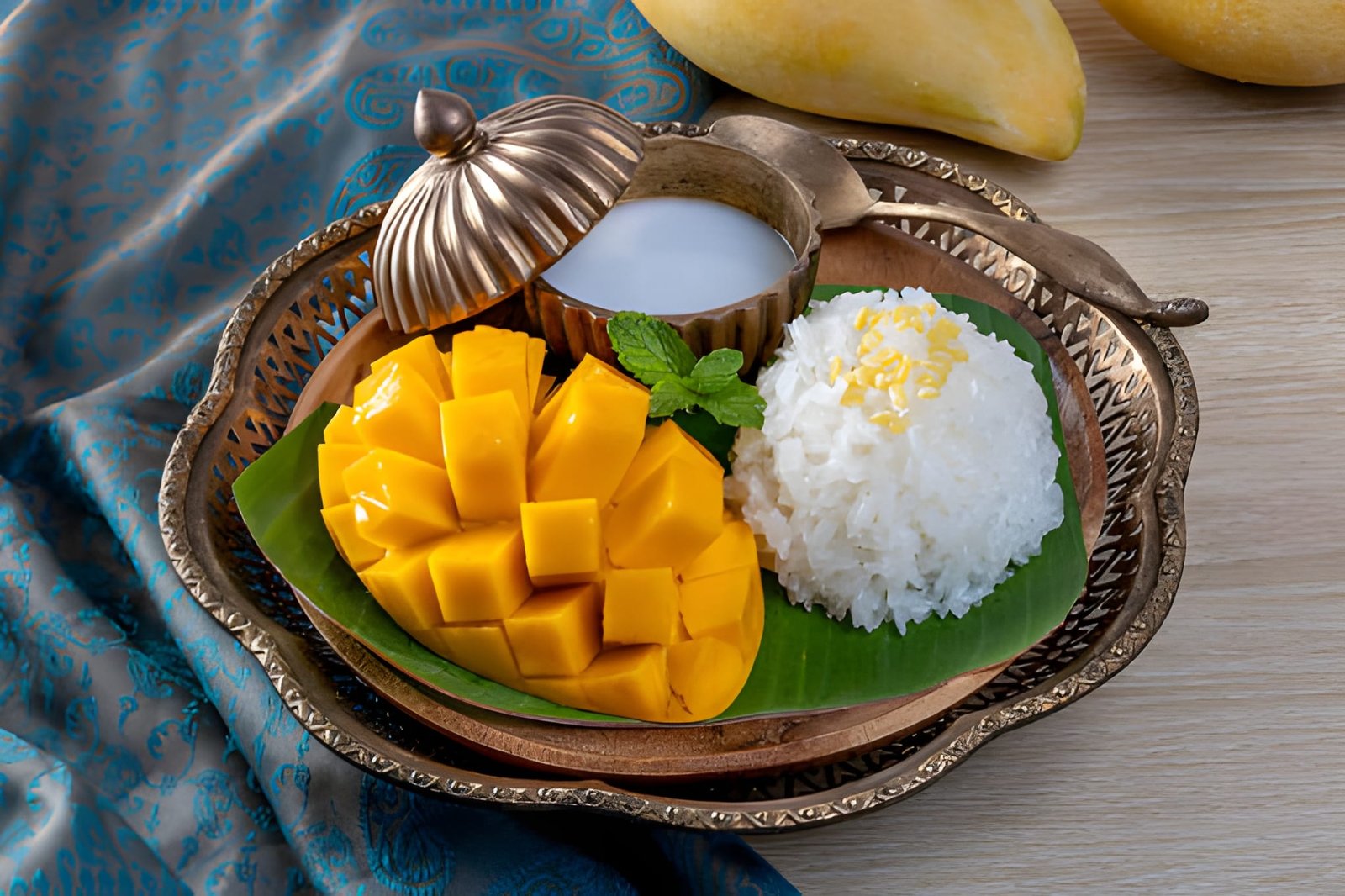 Thai Mango Sticky Rice Live Station in Singapore