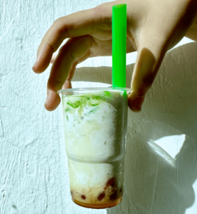 Cendol drink live station in singapore