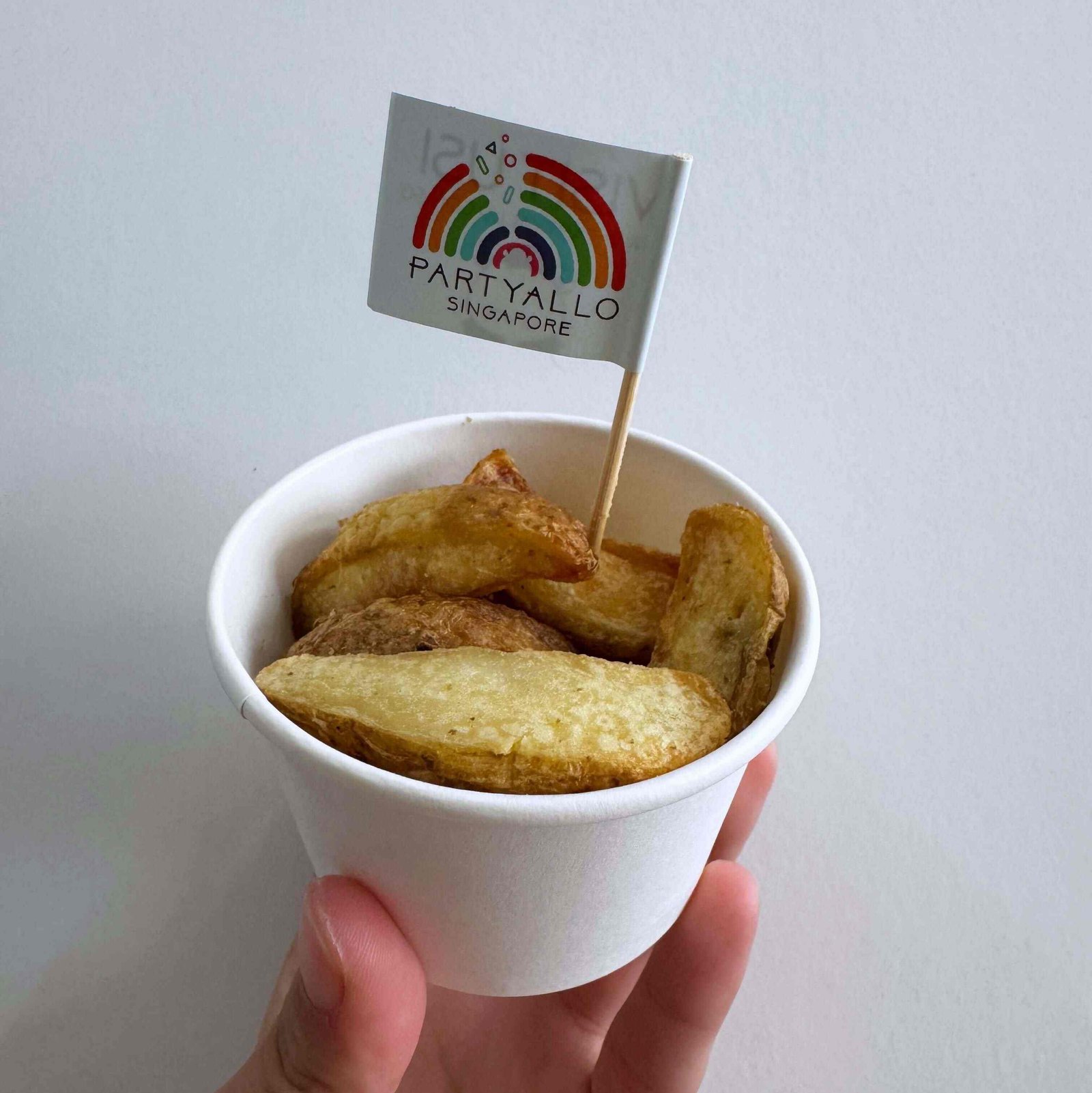 potato wedges live station in singapore