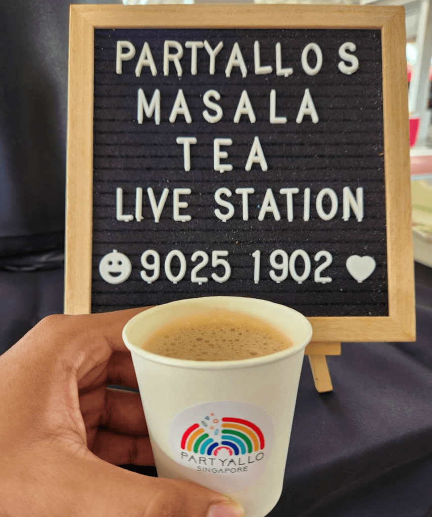 PartyAllo Singapore - Masala Tea Live Station in Singapore - Best Event Management in Singapore